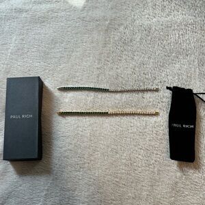 Paul Rich Tennis Bracelets Gold and Silver